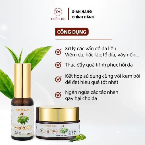 [Combo 2] Kem Bôi Da + Xịt Thiên Ân - Hình ảnh 3