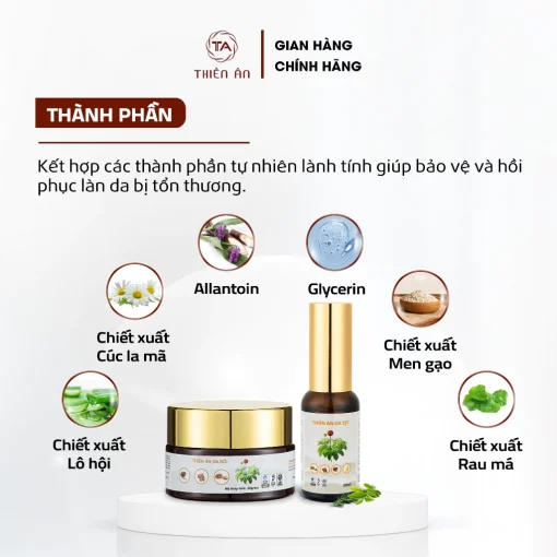 [Combo 2] Kem Bôi Da + Xịt Thiên Ân - Hình ảnh 4