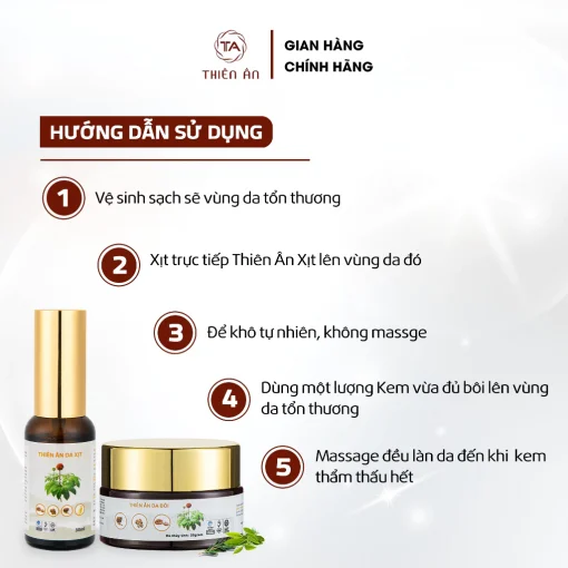 [Combo 2] Kem Bôi Da + Xịt Thiên Ân - Hình ảnh 5