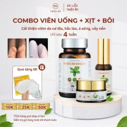 [Combo 3] Xịt Kháng Khuẩn + Kem Bôi Da + Viên Uống Thiên Ân